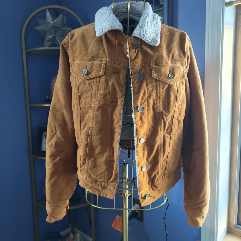 Forever 21 Men's Brown Sherpa Jacket